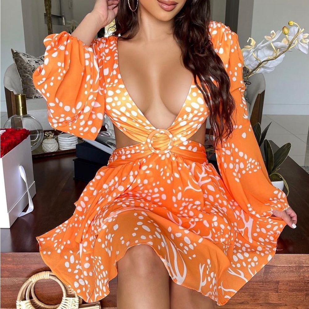 Orange dress